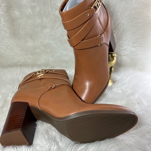 Tommy Hilfiger Women’s Ankle Boots Size 9 Brown - Picture 3 of 11